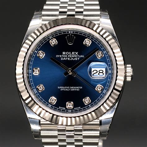 Rolex Datejust blue for sale